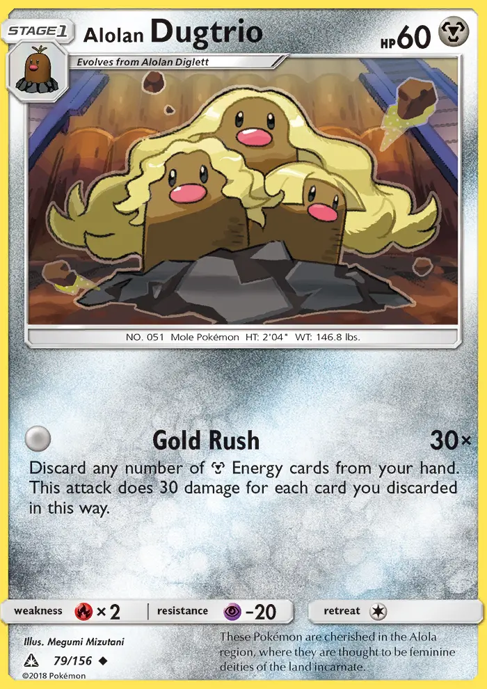 Alolan Dugtrio card image