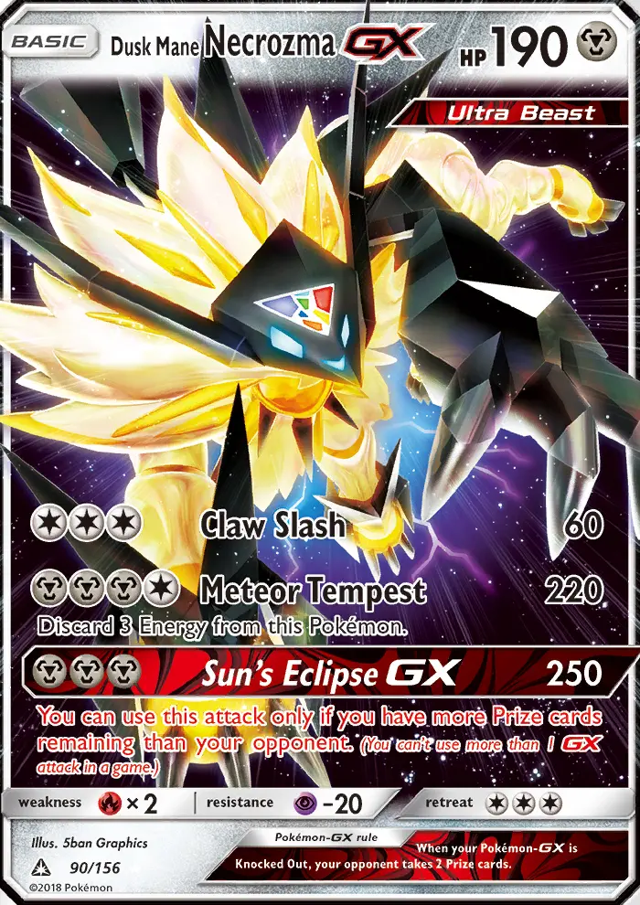 Dusk Mane Necrozma GX card image