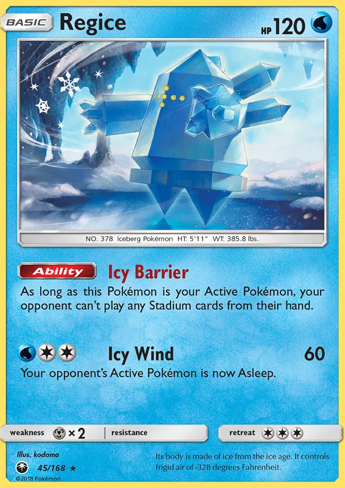 Regice card image