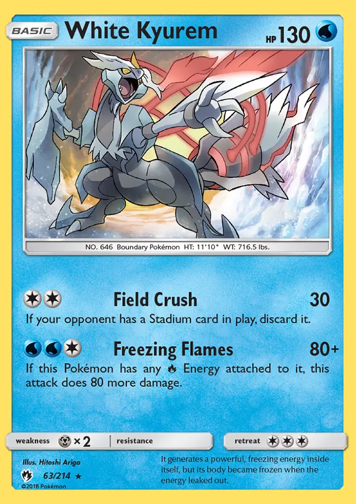 White Kyurem card image
