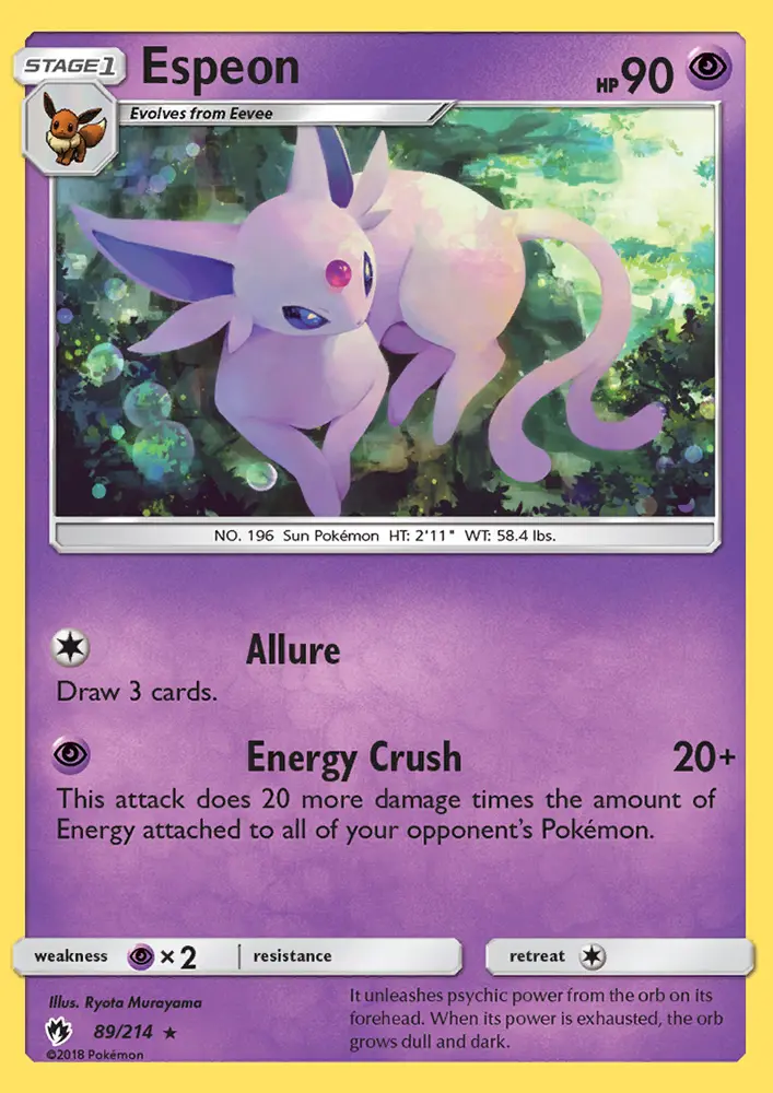 Espeon card image