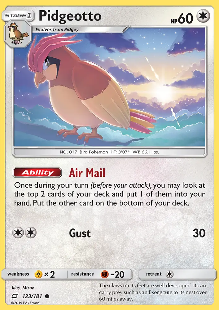 Pidgeotto card image