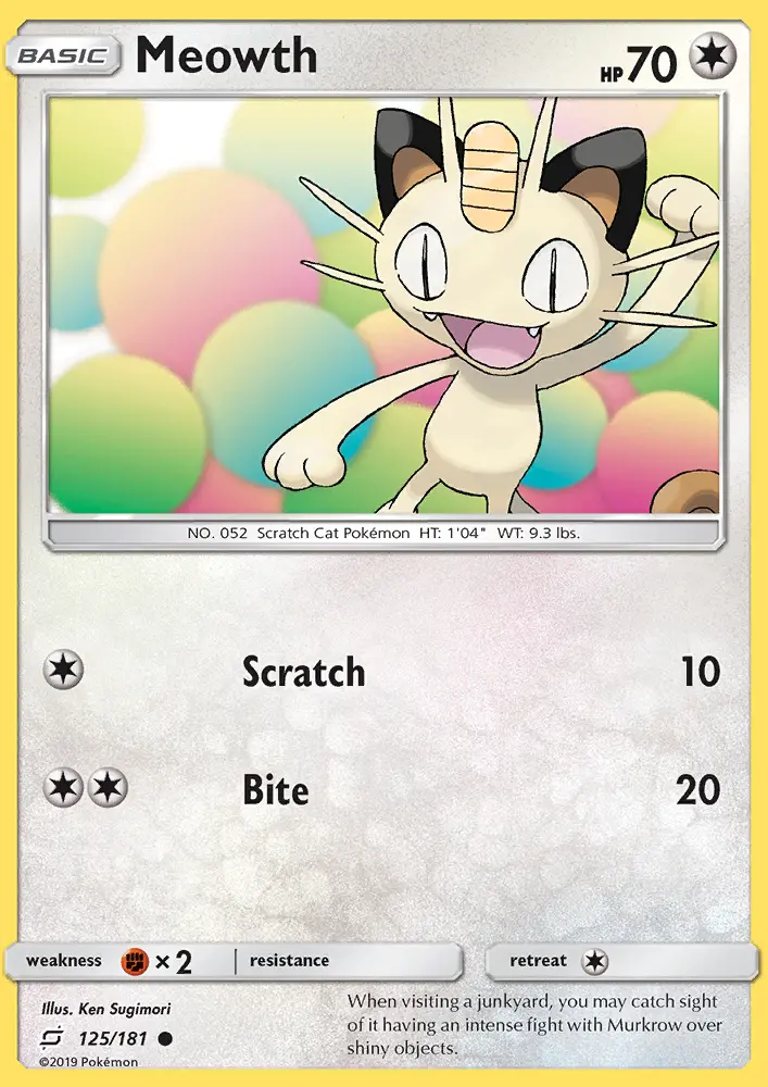 Meowth card image