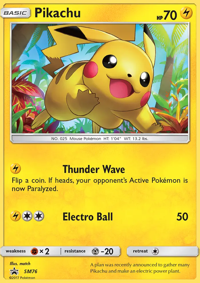 Pikachu card image
