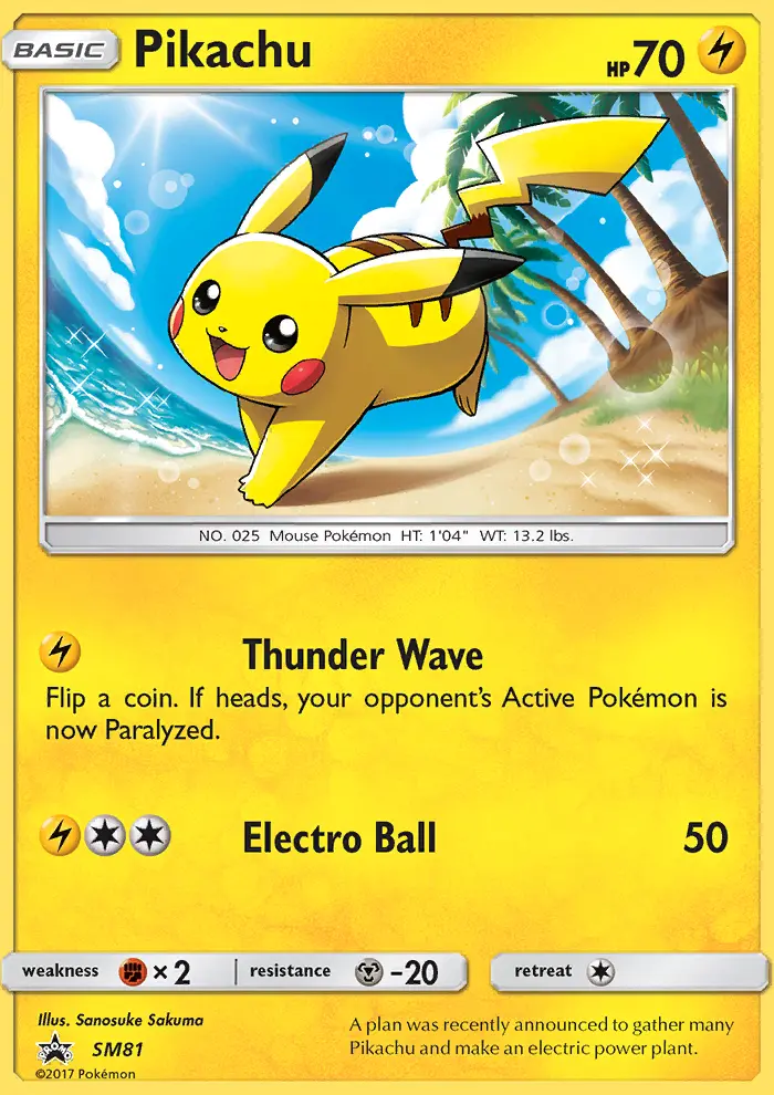 Pikachu card image