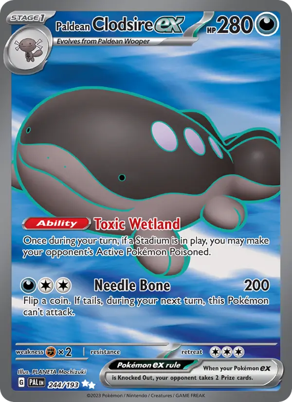 Paldean Clodsire ex card image