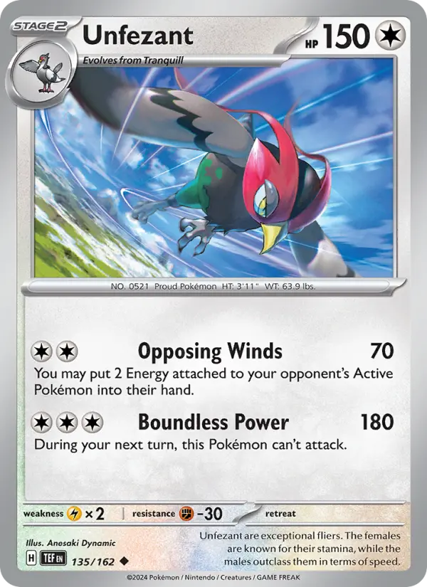 Unfezant card image
