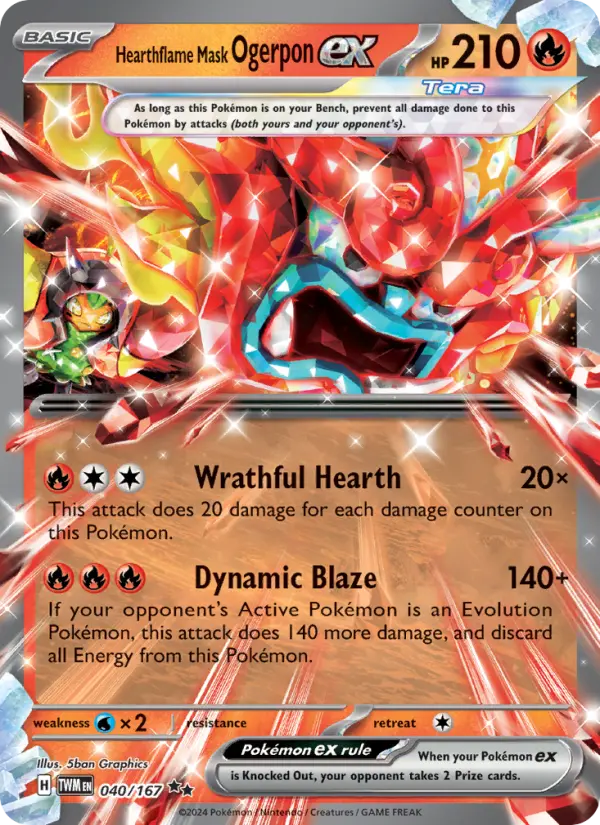 Hearthflame Mask Ogerpon ex card image