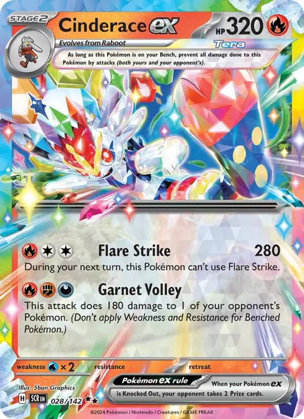 Cinderace ex card image