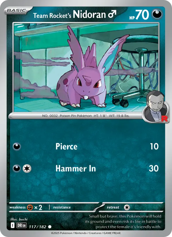 Team Rocket's Nidoran♂ card image