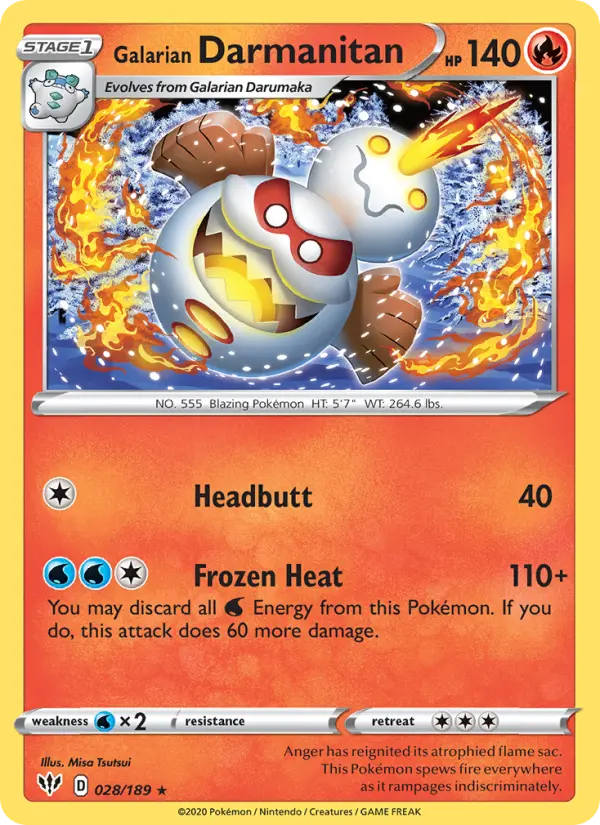 Galarian Darmanitan card image