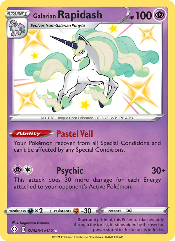 Galarian Rapidash card image