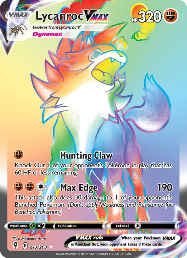 Lycanroc VMAX card image