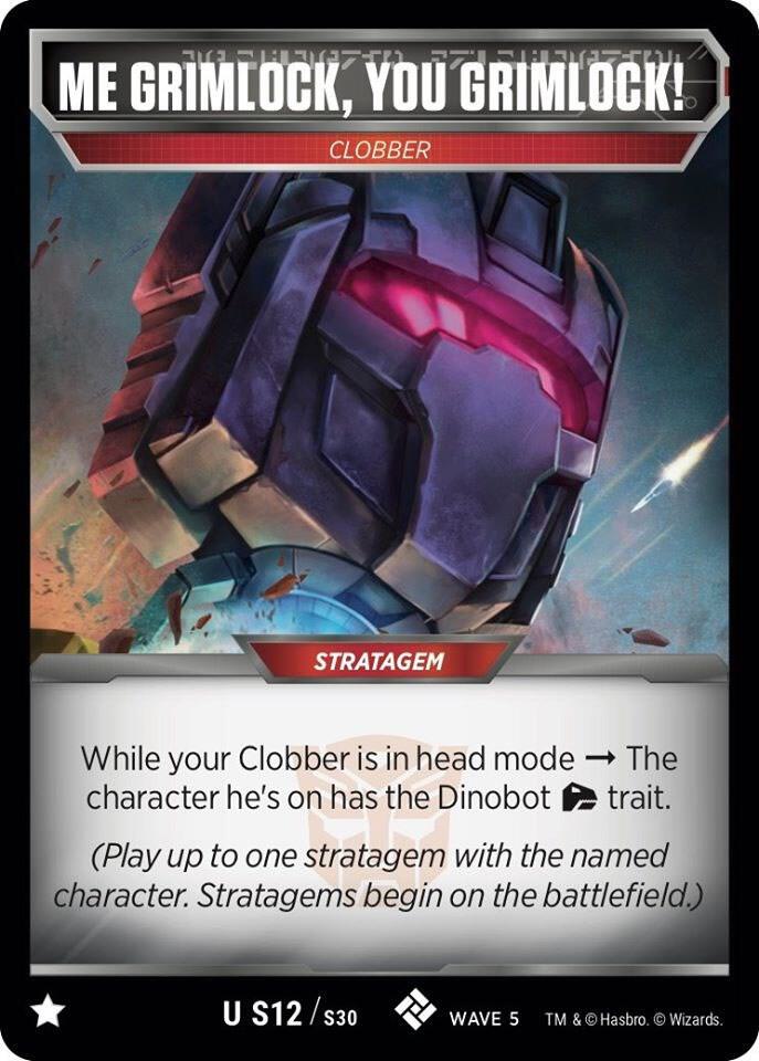Me Grimlock, You Grimlock! card image