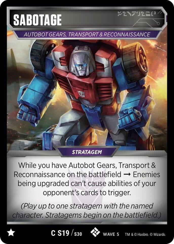 Sabotage card image