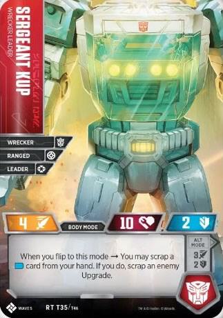 Sergeant Kup - Wrecker Leader card image