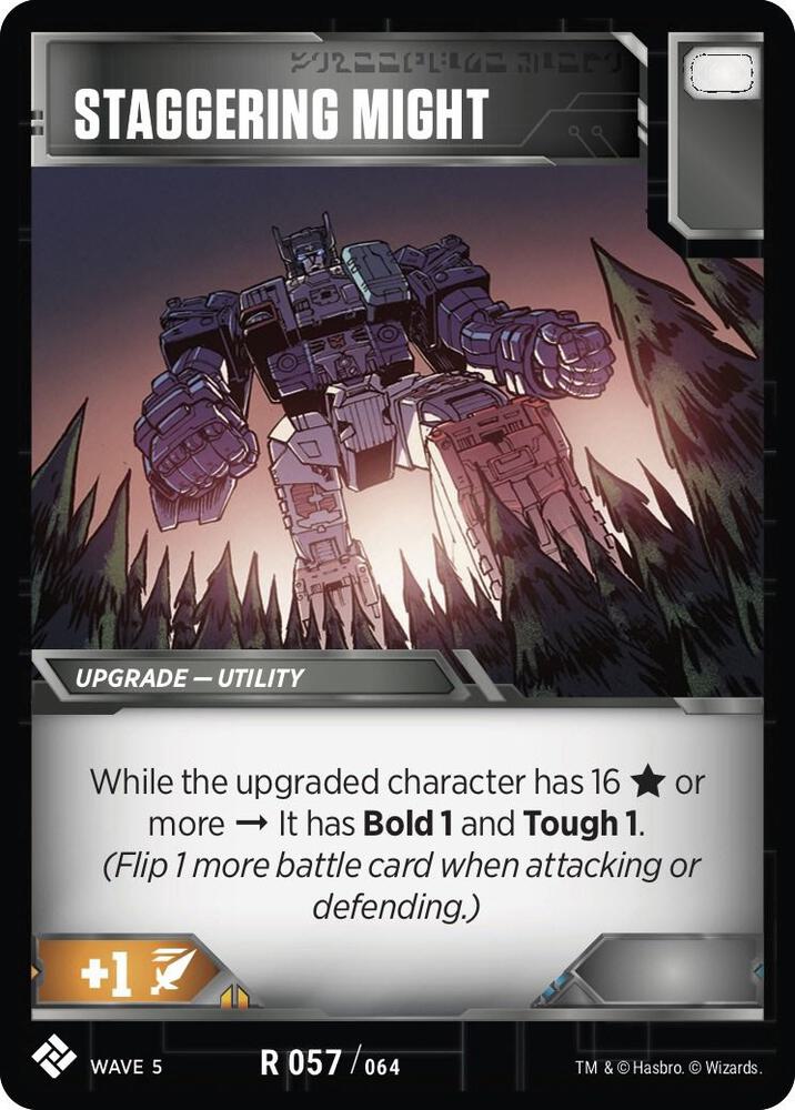 Staggering Might card image