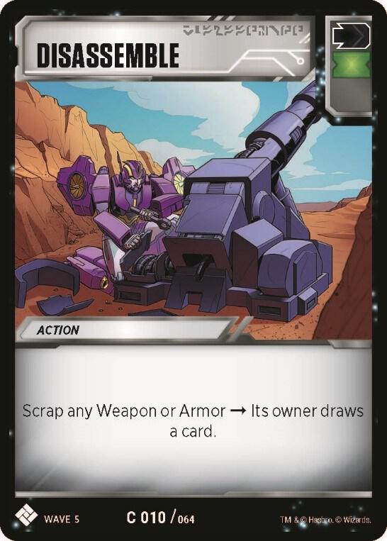 Disassemble card image