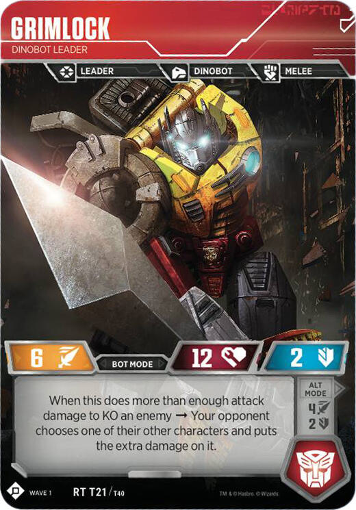 Grimlock - Dinobot Leader card image