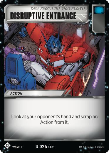 Disruptive Entrance card image