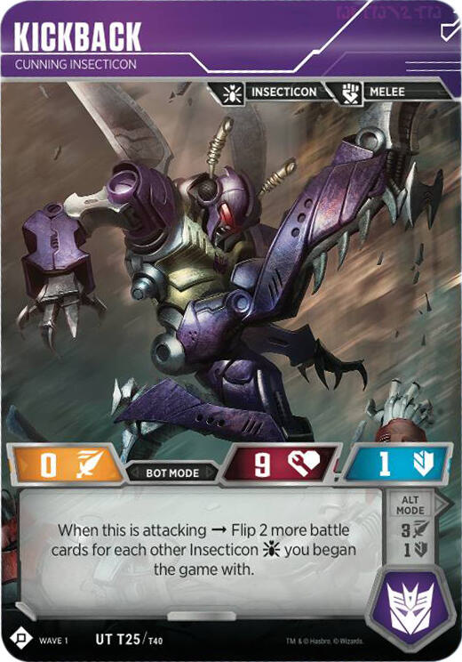 Kickback - Cunning Insecticon