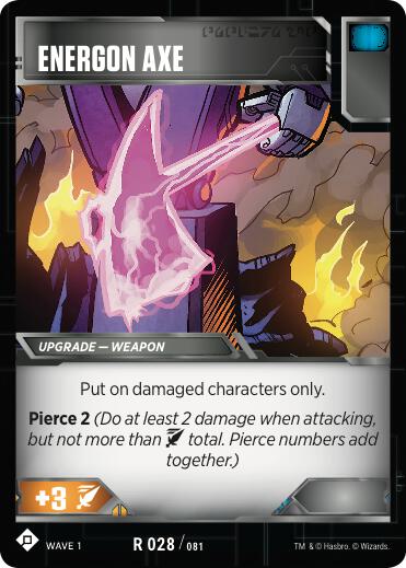 Energon Axe card image
