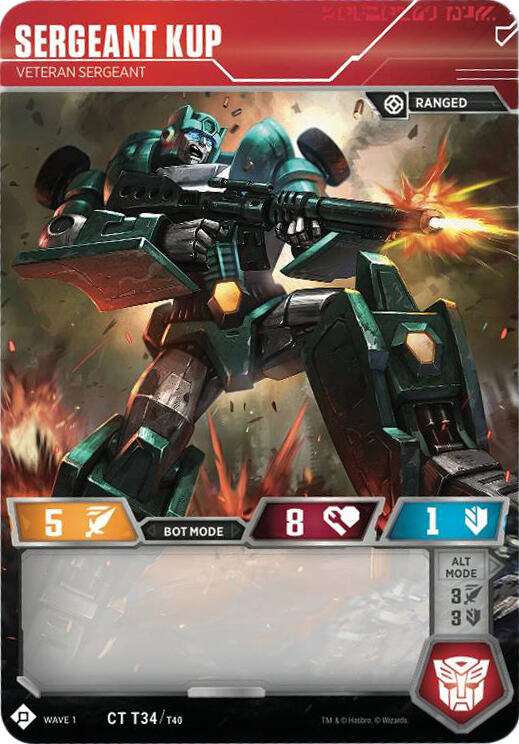Sergeant Kup - Veteran Sergeant card image