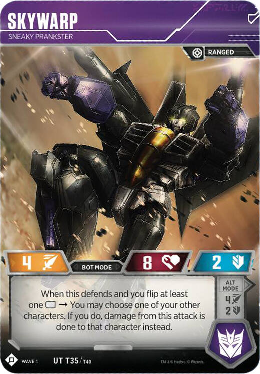 Skywarp - Sneaky Prankster card image