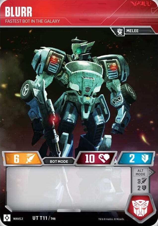 Blurr - Fastest Bot in the Galaxy card image