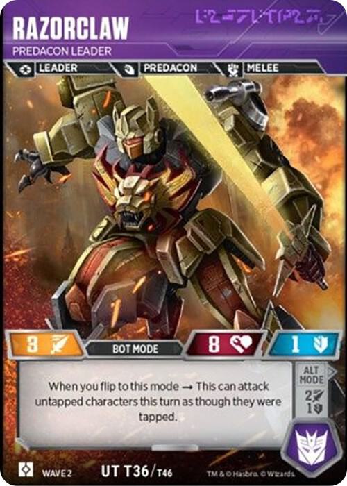Razorclaw - Predacon Leader card image
