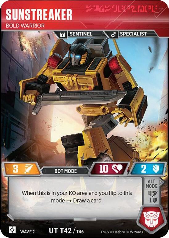 Sunstreaker - Bold Warrior card image