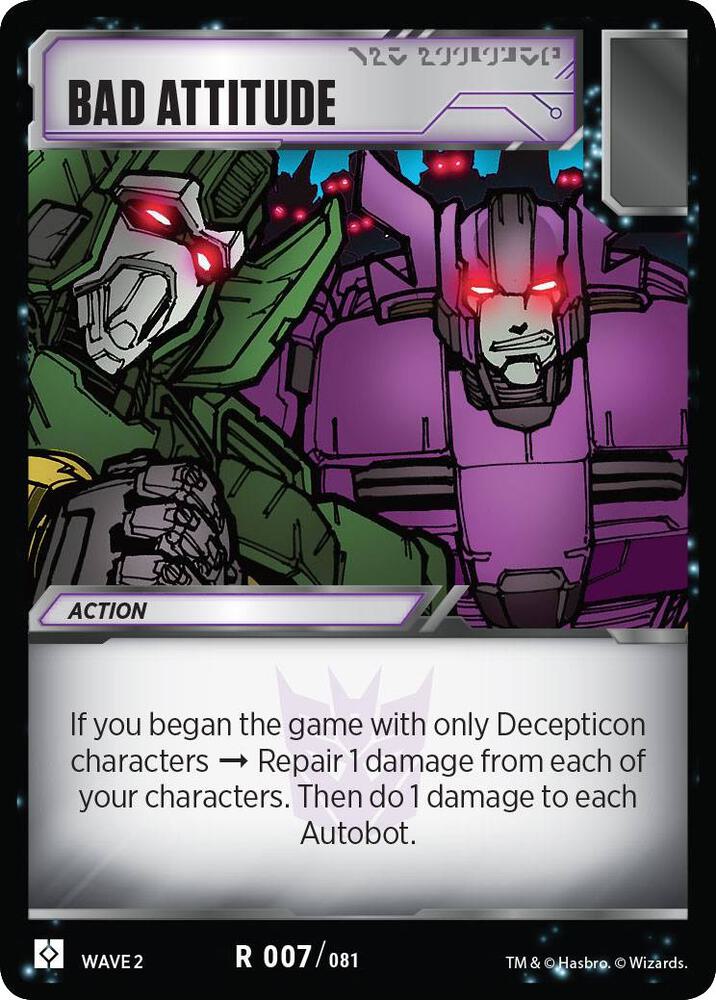 Bad Attitude card image
