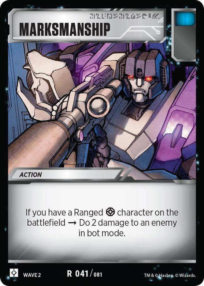 Marksmanship card image