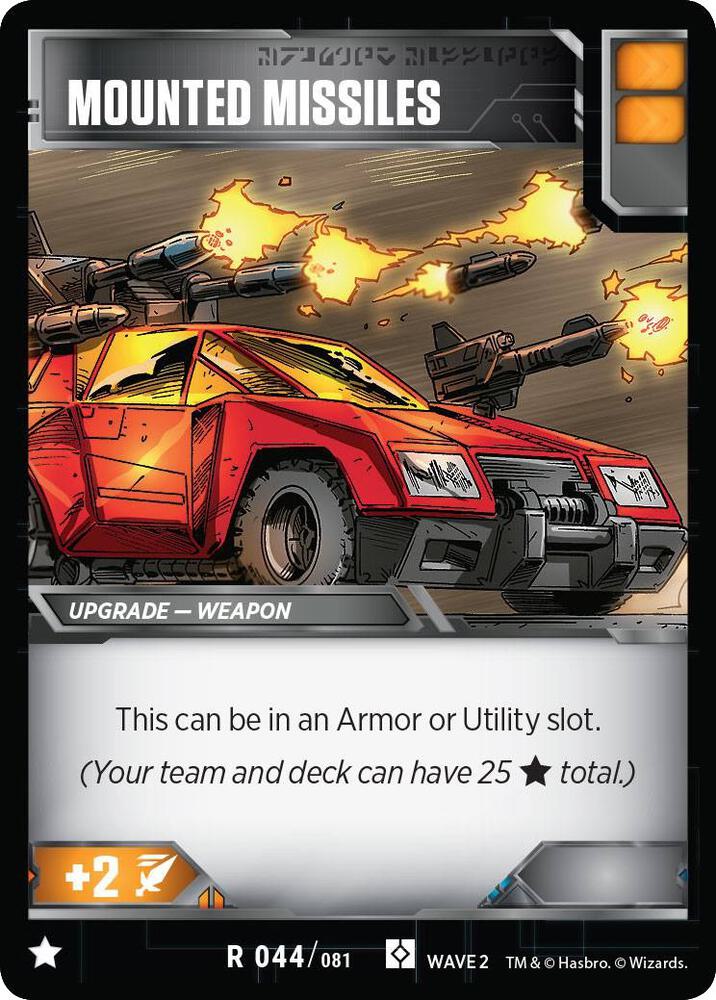 Mounted Missiles card image