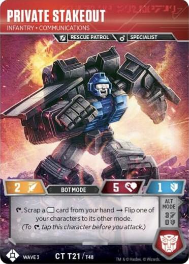 Private Stakeout - Infantry Communications card image