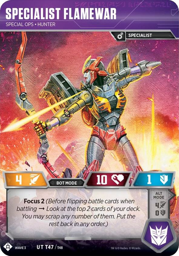 Specialist Flamewar - Special Ops Hunter