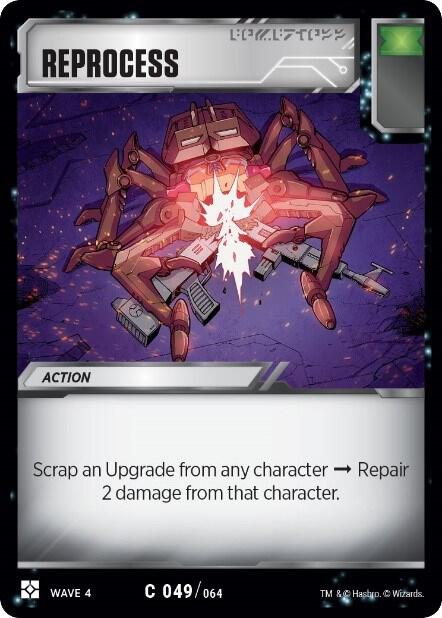 Reprocess card image