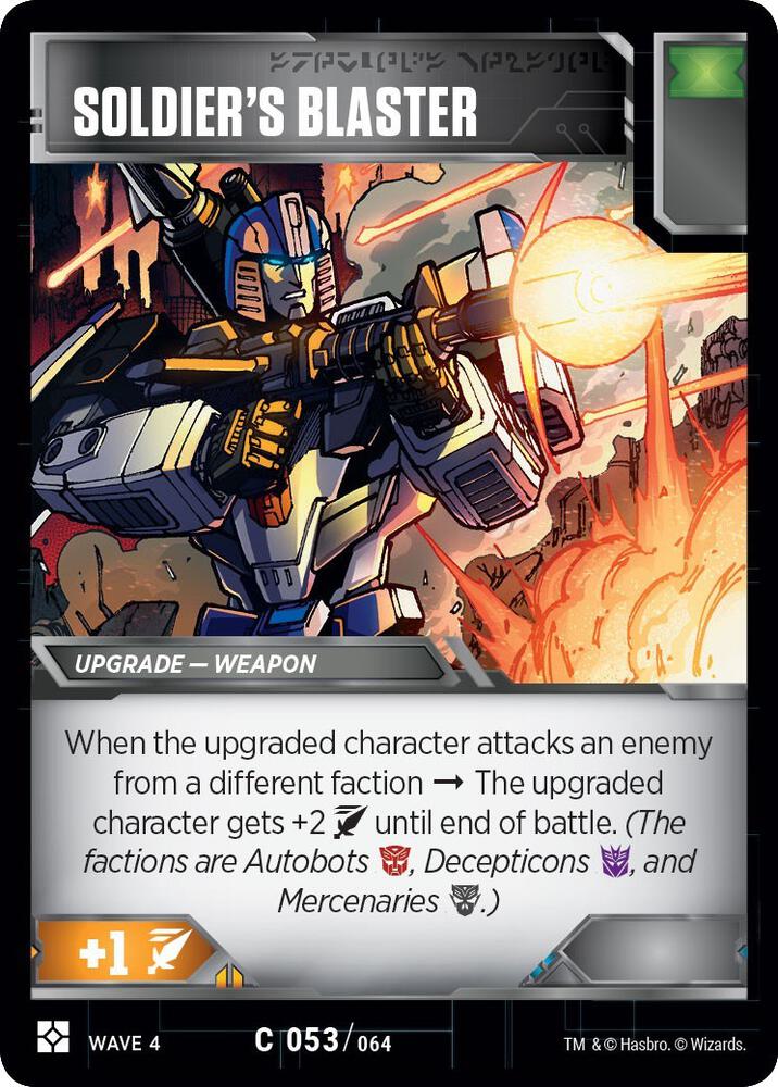 Soldier's Blaster card image