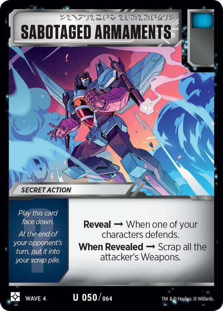 Sabotaged Armaments card image