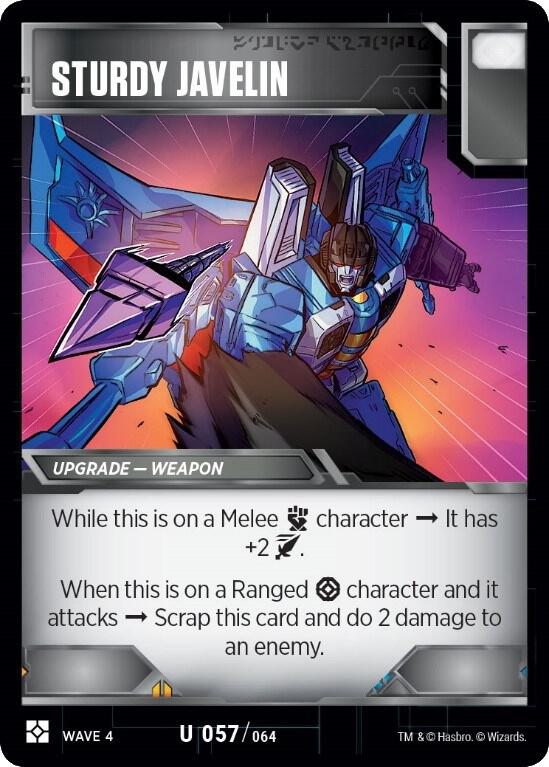 Sturdy Javelin card image