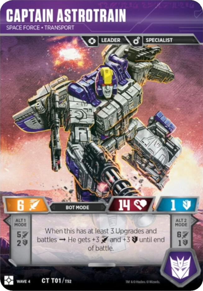 Captain Astrotrain - Space Force Transport card image