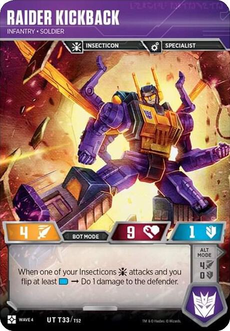 Raider Kickback - Infantry Soldier card image