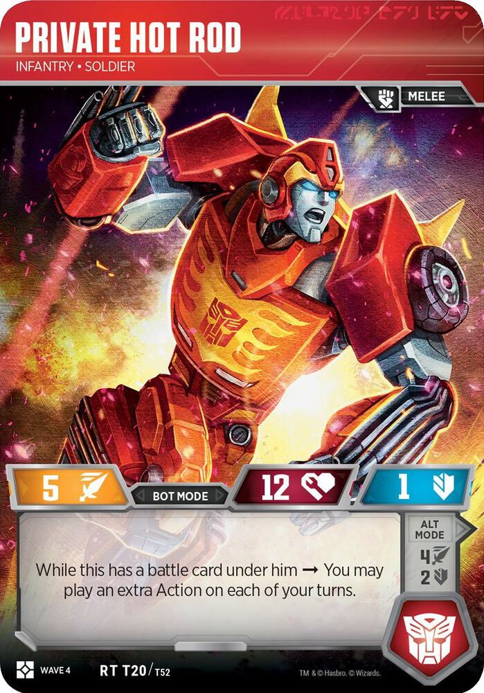 Private Hot Rod - Infantry Soldier card image