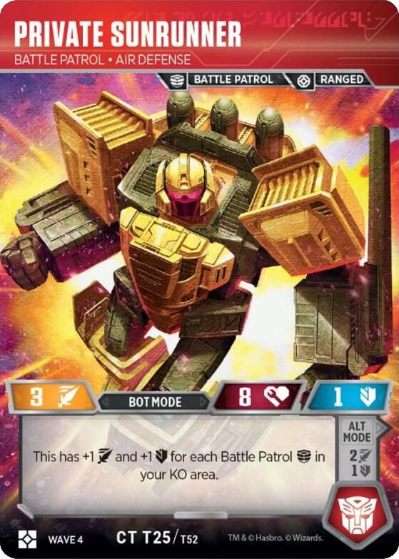 Private Sunrunner - Battle Patrol Air Defense card image