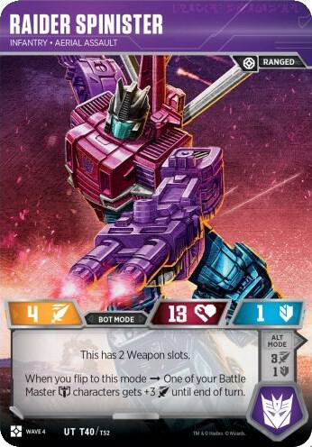 Raider Spinister - Infantry Aerial Assault card image