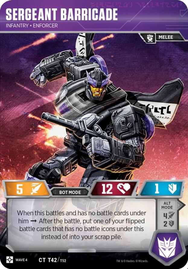 Sergeant Barricade - Infantry Enforcer card image