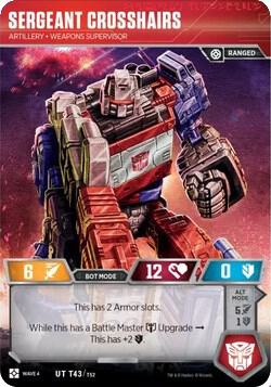 Sergeant Crosshairs - Artillery Weapons Supervisor card image