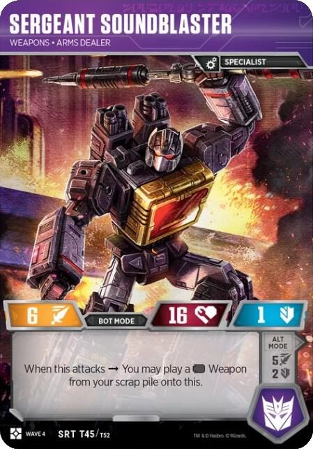 Sergeant Soundblaster - Weapons Arms Dealer card image