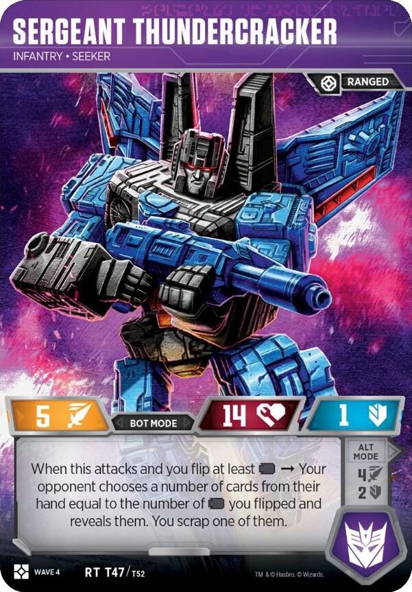 Sergeant Thundercracker - Infantry Seeker card image