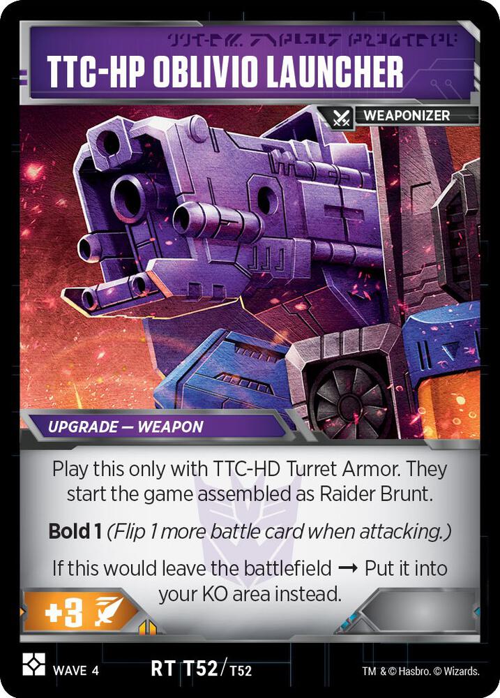 TTC-HP Oblivio Launcher (Raider Brunt Upgrade) card image